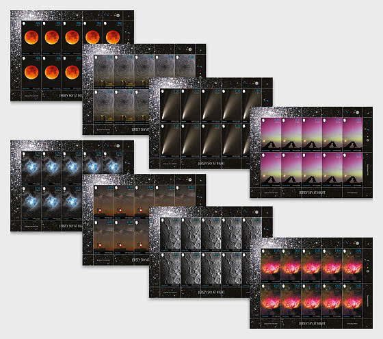 2025 PRE-ORDER небо Джерси ночью - Марочные листы CTO