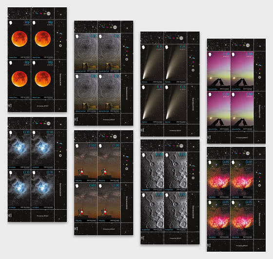 2025 PRE-ORDER небо Джерси ночью - Блок из 4