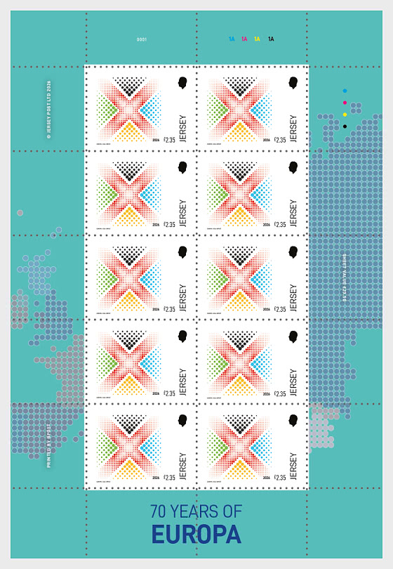 2026 EUROPA - 70 Years of EUROPA - JERSEY Stamp Sheet Mint - Collectibles