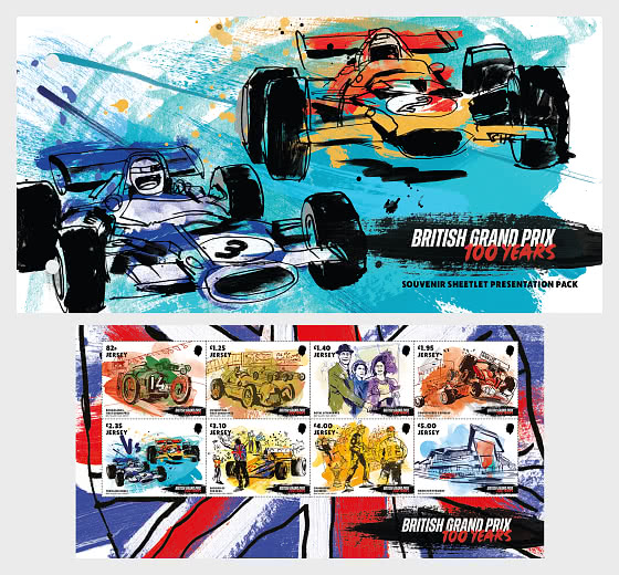 2026 PRE-ORDER British Grand Prix 100 Years - Pack Miniature Sheet