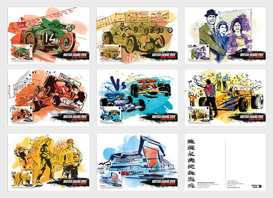 2026 PRE-ORDER British Grand Prix 100 Years - Postcard