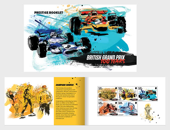 2026 PRE-ORDER British Grand Prix 100 Years - Stamp Booklet