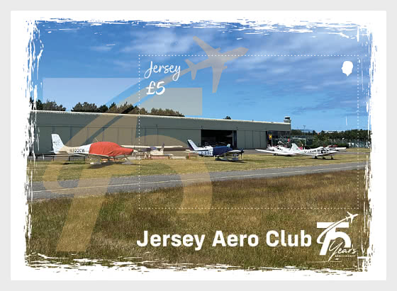 2026 PRE-ORDER Jersey Aero Club 75 Years - Miniature Sheet Mint - Miniature Sheet