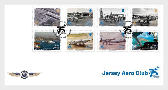 2026 PRE-ORDER Jersey Aero Club 75 Years - First Day Cover