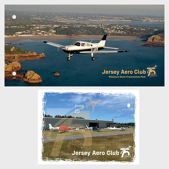 2026 PRE-ORDER Jersey Aero Club 75 Years - PP Miniature Sheet - Pack Miniature Sheet