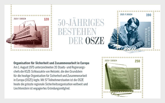 2025 50. Jahrestag der OSZE - Sonderblock