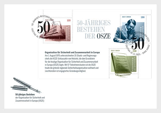 2025 50-летие ОБСЕ - Конверт первого дня