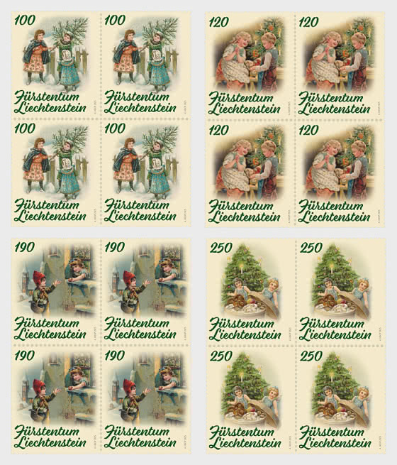 2025 Рождество - Блок из 4