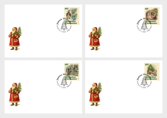 2025 Weihnachten - Ersttagsbrief Einzelmarken