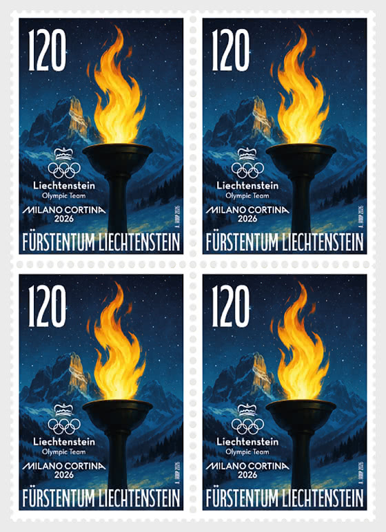 2026 Jeux Olympiques d'hiver - Bloc de 4