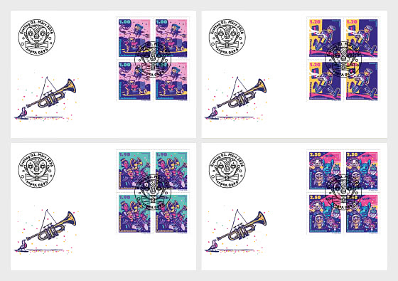 2026 Karneval - Tradition - Ersttagsbrief Viererblock