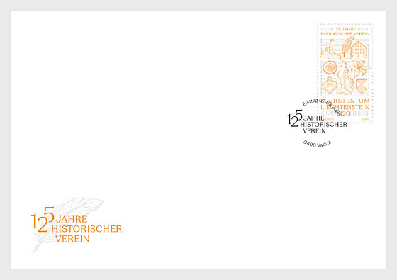2026 125 Años de la Sociedad Histórica de Liechtenstein - Sobre de Primer Dia
