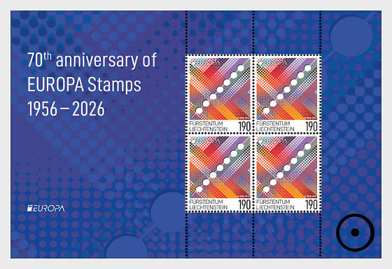 2026 EUROPA - 70 Years of PostEurop - Sheetlets CTO