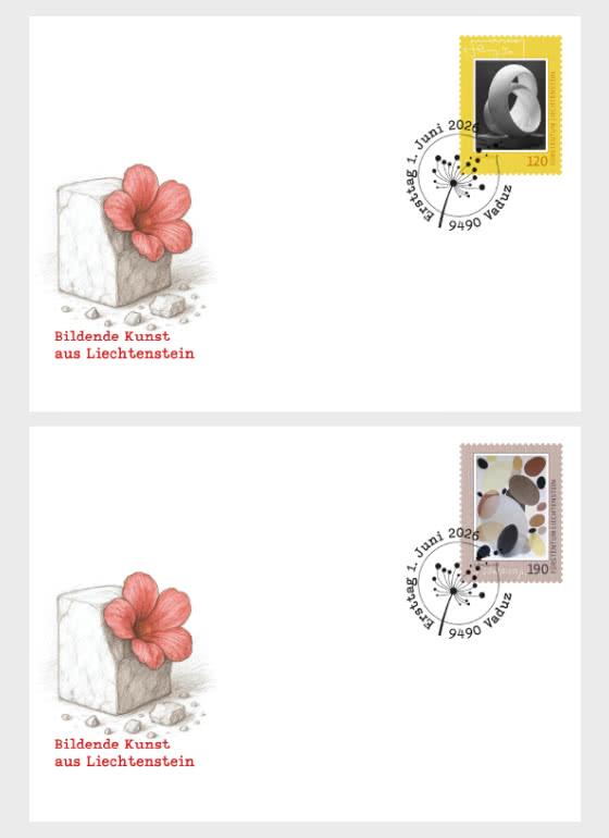 2026 Fine Arts from Liechtenstein - First Day Cover single stamp