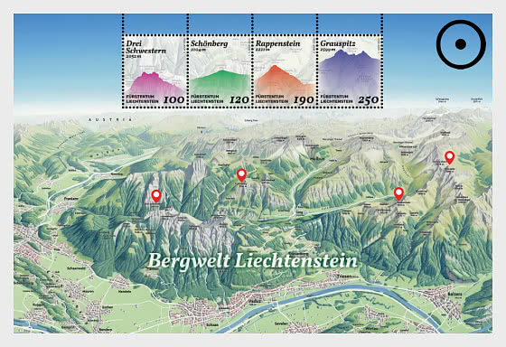 2026 Liechtenstein's Mountain World - Miniature Sheet CTO