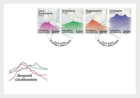 2026 Liechtenstein's Mountain World - First Day Cover