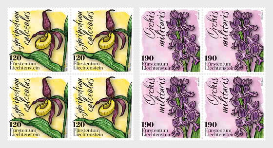 2026 Orchids - Block of 4