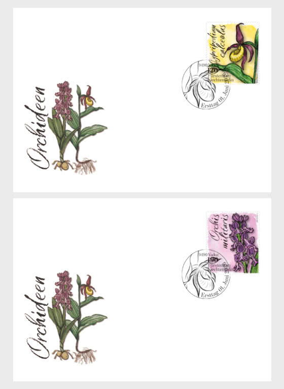 2026 Orchids - First Day Cover single stamp