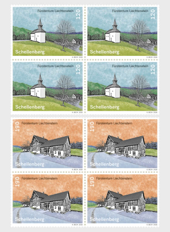 2026 Vues du Village - Schellenberg - Bloc de 4