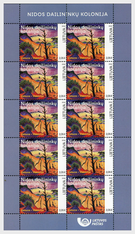 2026 Colonie d'artistes de Nida - Édition Conjointe avec l'Allemagne - Mini-feuilles