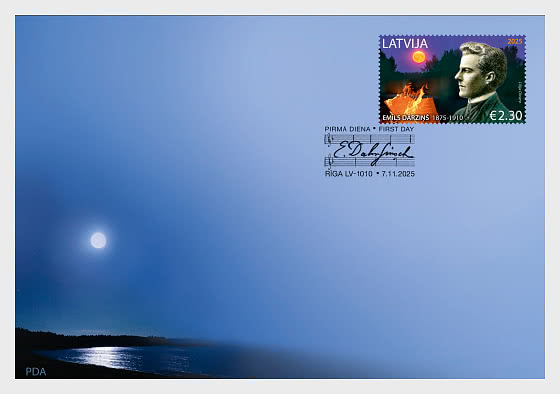 2025 150º Aniversario de la Generación Emīls Dārziņš - Sobre de Primer Dia