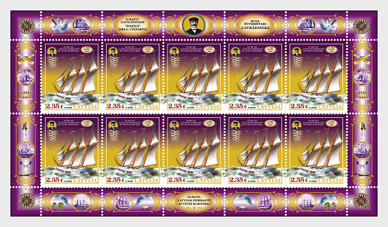 2026 Goletta a Tre Alberi con Vela Aurica Daina - Minifogli