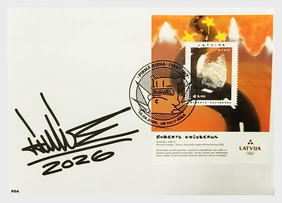 2026 Winter Olymic Games - R.Kruzbergs - First Day Cover