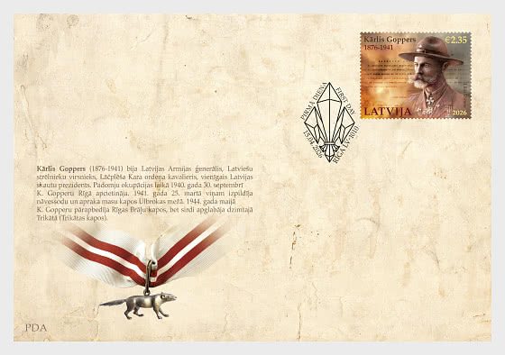 2026 General Karlis Goppers - First Day Cover