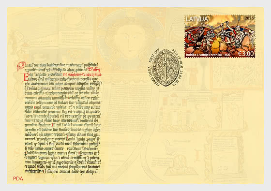 2026 Хроника Генриха Ливонского - Конверт первого дня