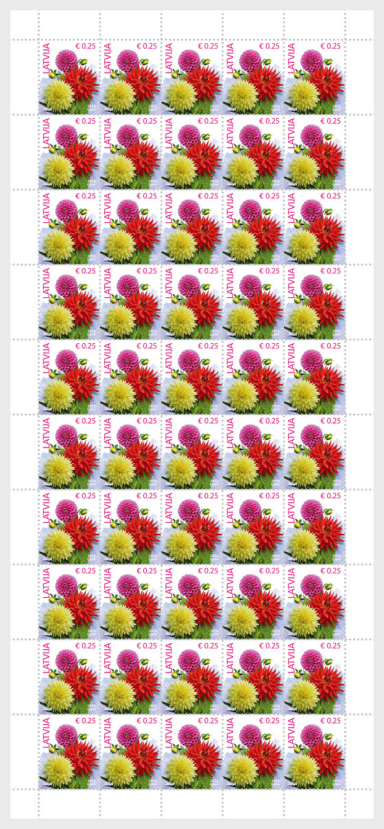 2026 Flores - Peonía y Dalia - Folios enteros