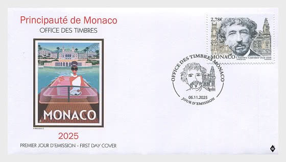 2025 Двухсотлетие со дня рождения Шарля Гарнье - Конверт первого дня