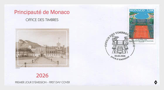 2026 Rolex Monte-Carlo Masters - Enveloppes de Premier Jour