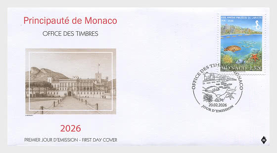 2026 50 Years Of The Larvotto Marine Protected Area - First Day Cover