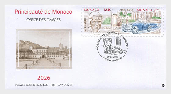 2026 Legendary Formula 1 Drivers - Achille Varzi - First Day Cover