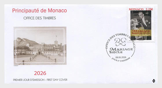 2026 Exposition au Palais Princier - Mariage Du Siècle - Enveloppes de Premier Jour
