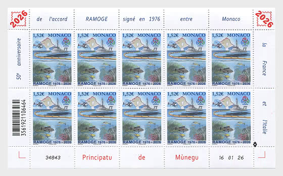 2026 50th Anniversary of the Ramoge Agreement - Sheetlets