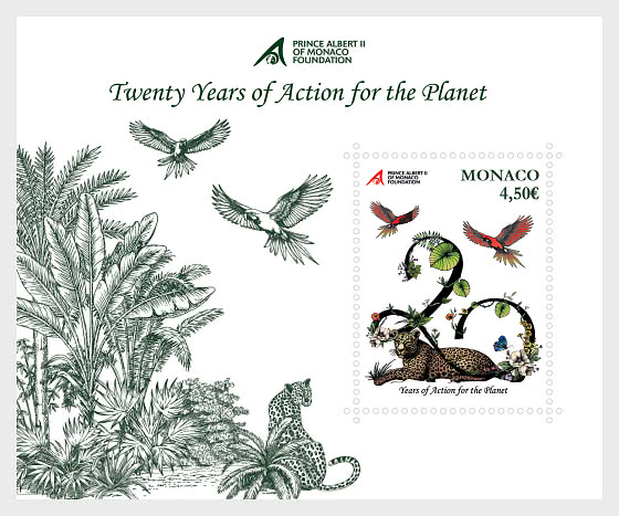2026 20th Anniversary of the Prince Albert II Of Monaco Foundation - Miniature Sheet