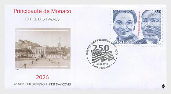 2026 Figures Majeures du Mouvement pour les Droits Civiques et les Droits des Femmes - Rosa Parks et Martin Luther King - Enveloppes de Premier Jour