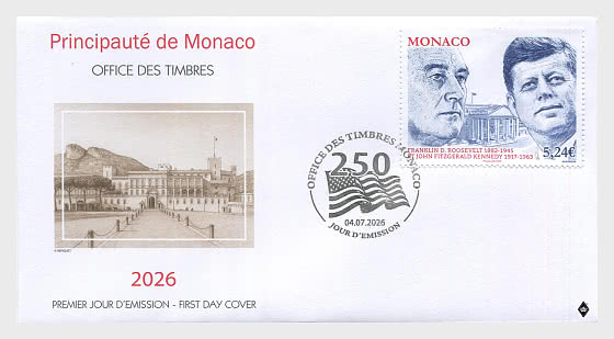 2026 Politique - Franklin D. Roosevelt et John Fitzgerald Kennedy - Enveloppes de Premier Jour