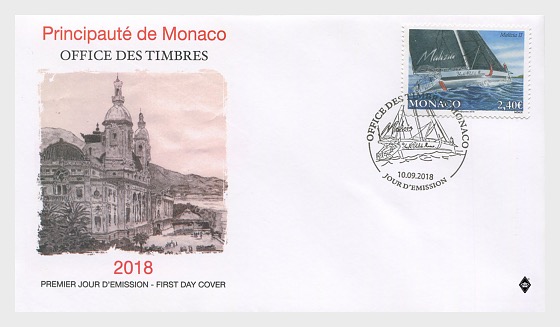 2018 Yachting - Malizia II - First Day Cover