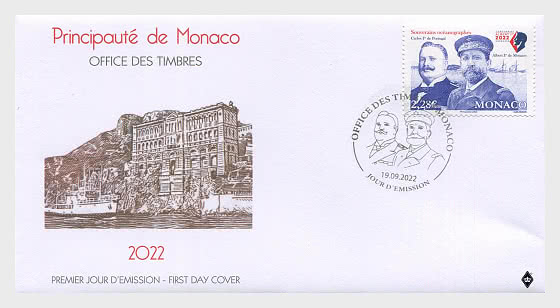 2022 Oceanographer Sovereigns - Albert I of Monaco and Carlos I of Portugal - First Day Cover