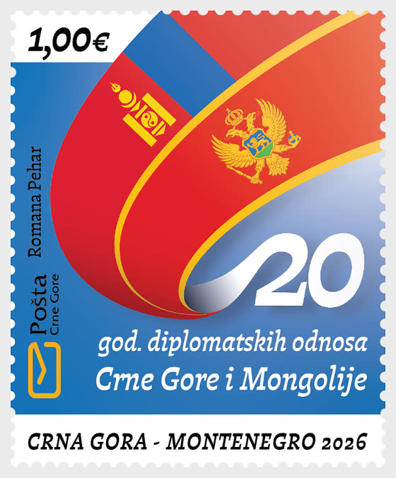 2026 20th Anniversary of Diplomatic Relations between Montenegro and Mongolia - Set