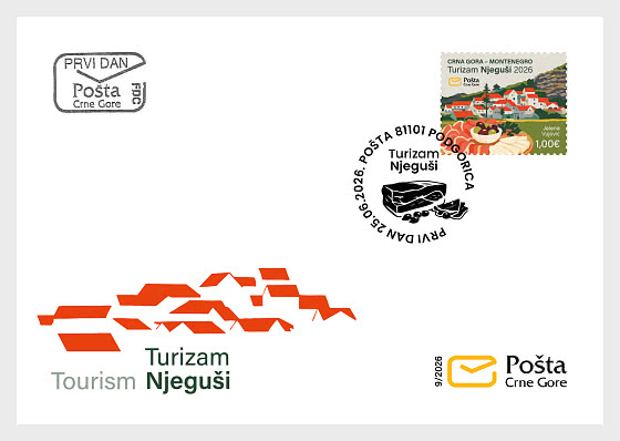 2026 Tourism Njegusi - First Day Cover