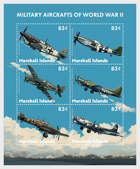 2024 Aircrafts of WWII - Sheetlets