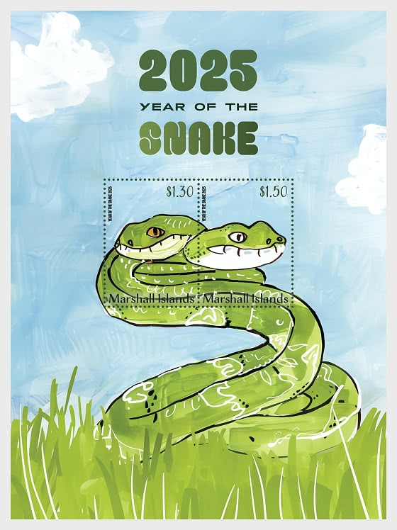 2025 Anno del Serpente - Foglietti