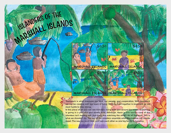 2025 Inselbewohner der Marshallinseln - Bogenserie