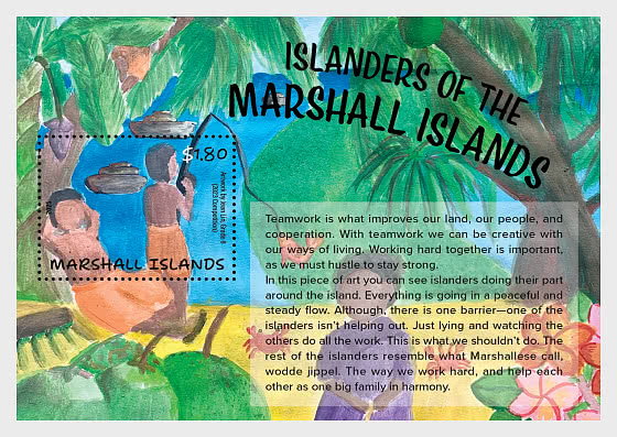 2025 Isolani delle Isole Marshall - Foglietti