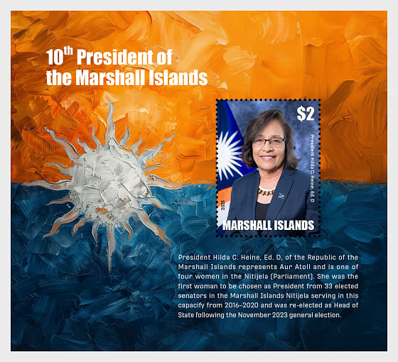2025 Prima Presidente delle Isole Marshall - Foglietti