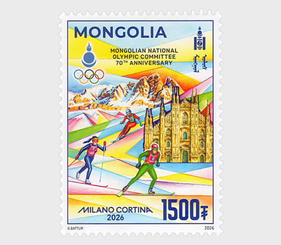 2026 Milano Cortina 2026 - Mongolian National Olympic Committee 70th anniversary - Set