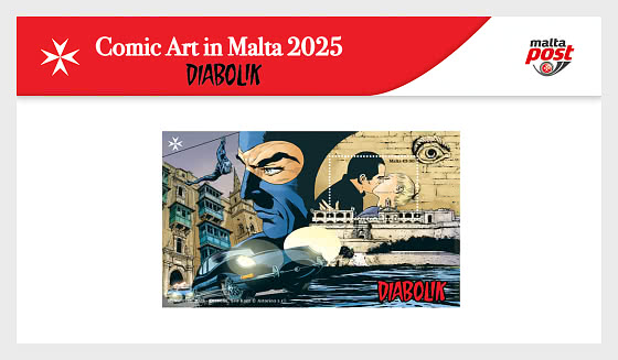 2025 L'art de la Bande Dessinée à Malte - Diabolik - Paquet de présentation
